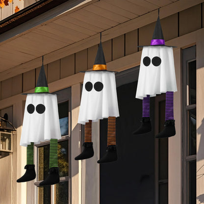 23.6" 3-Pack Halloween Hanging Ghosts Outdoor Decorations