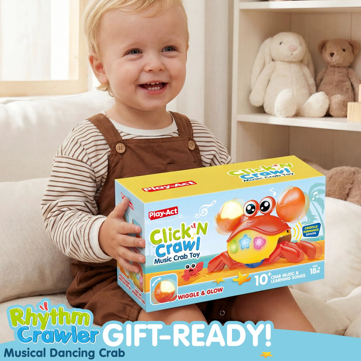 Crawling Crab Baby Toy by Play-Act