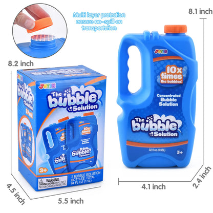 32 oz Bubble Solution Concentrated, 2 Pack Blue