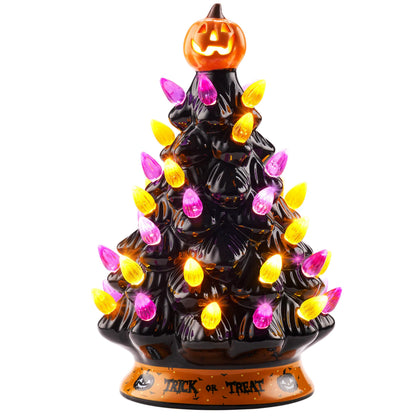 8.5-Inch Halloween Ceramic Tree