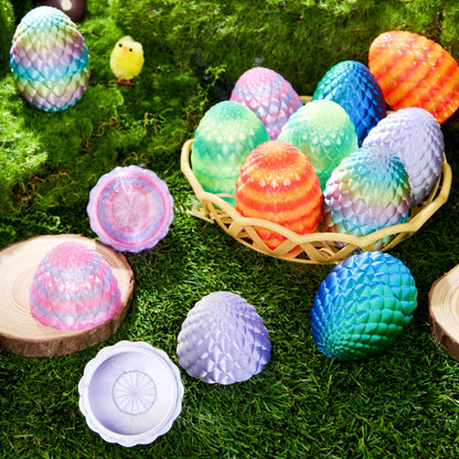 12 Pack 3D Printed Dragon Easter Eggs (Empty)