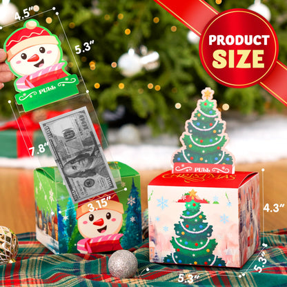 4-Pack Christmas Cash Gift Pull Boxes