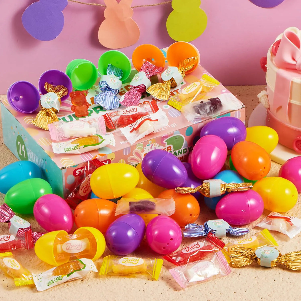 24 Easter Candy-Filled Plastic Eggs