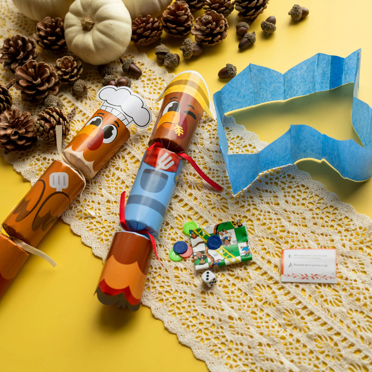 8-Pack Turkey Thanksgiving Party Favors (No Snap)