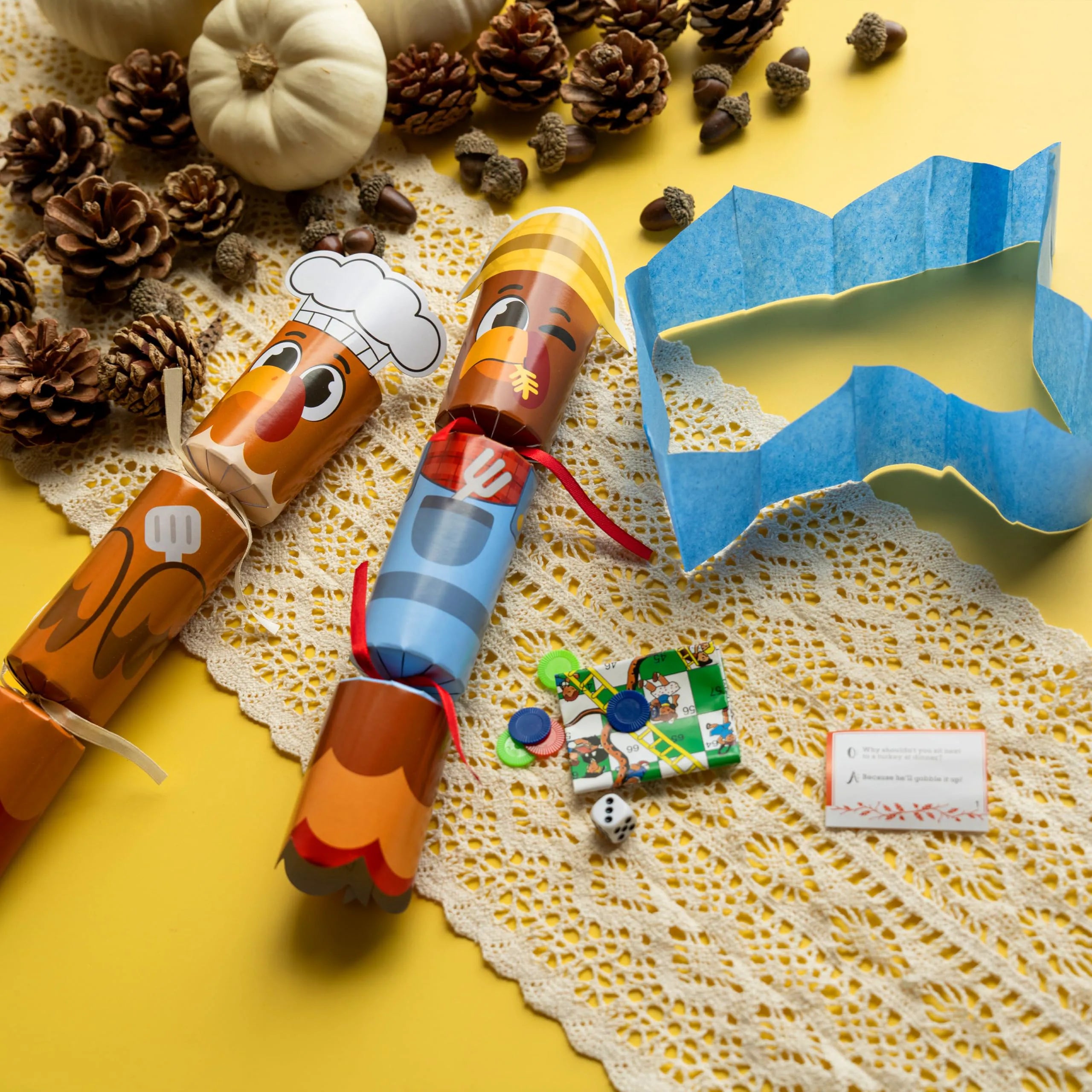 8-Pack Turkey Thanksgiving Party Favors (No Snap)