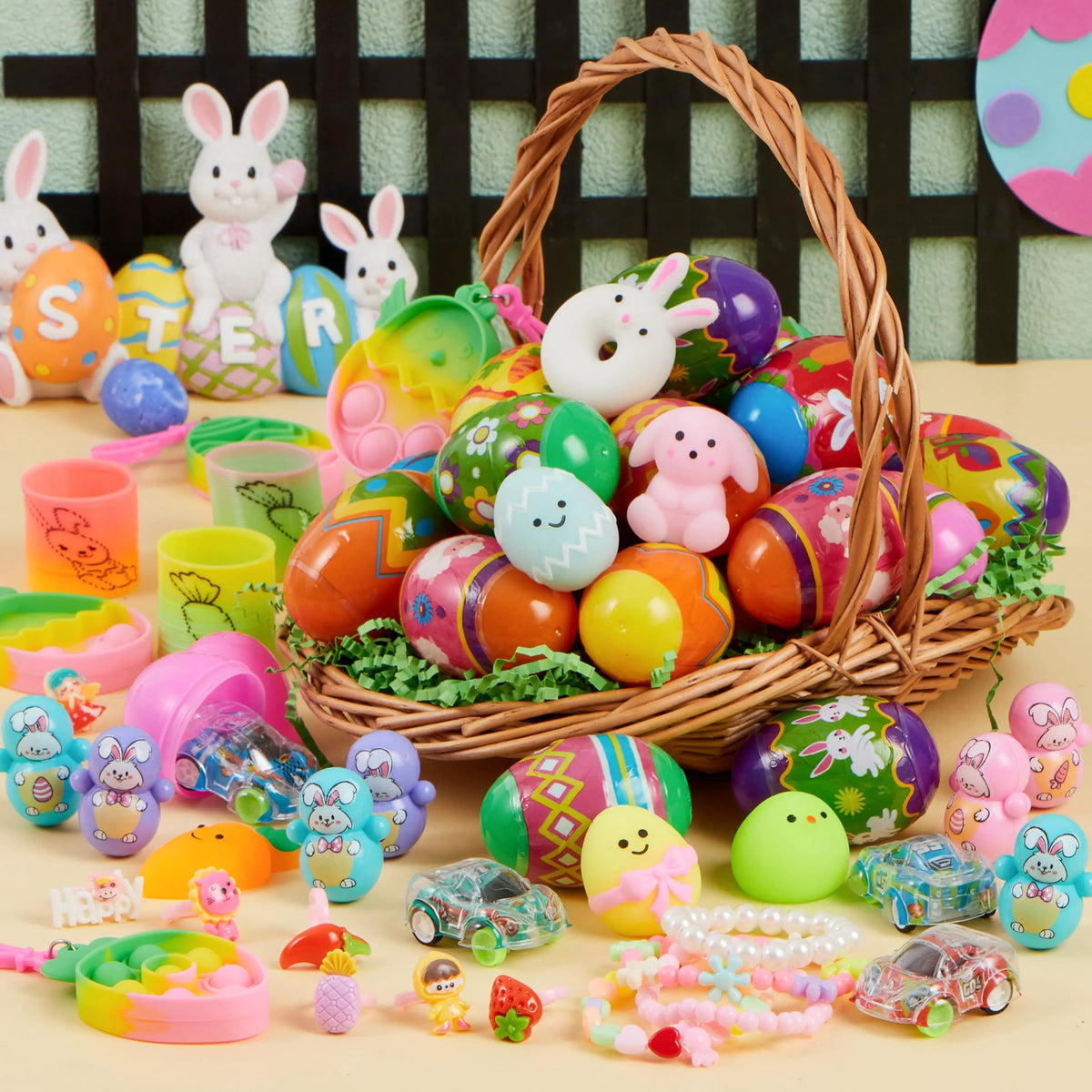 36 Prefilled Easter Eggs with Assorted Toys