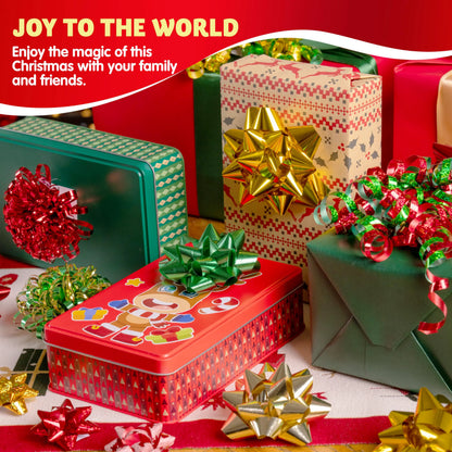 24 Pack Christmas Gift Bows for Wrapping