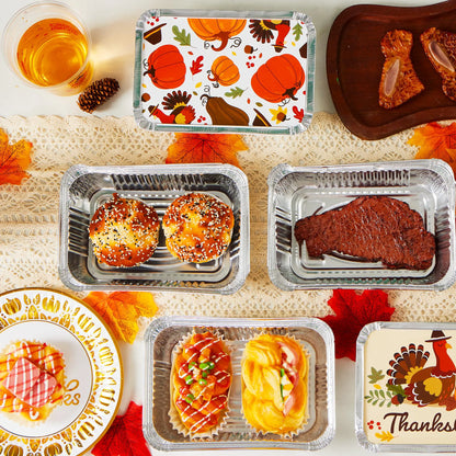 24-Pack Thanksgiving Leftover Containers with Lids