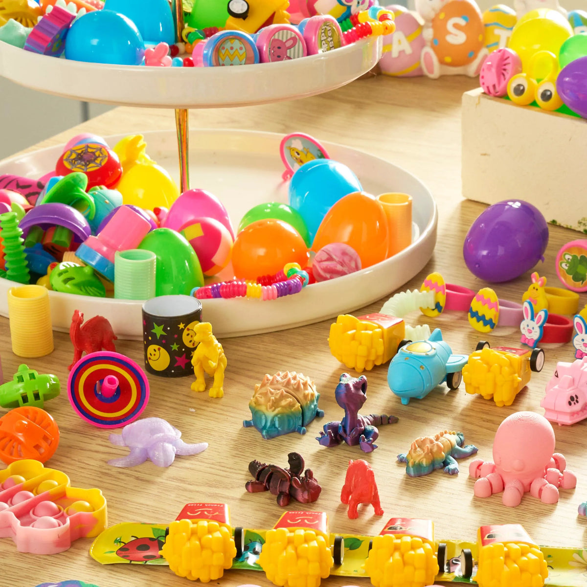 200 Prefilled Easter Eggs with Assorted Toys - Bulk Pack