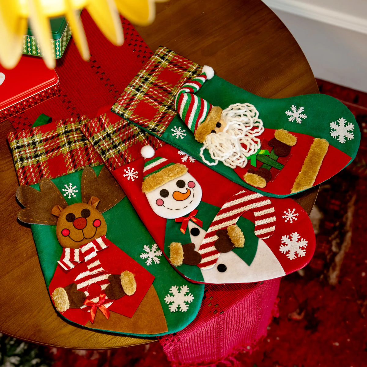 3 Pack 18-Inch Christmas Stockings Set