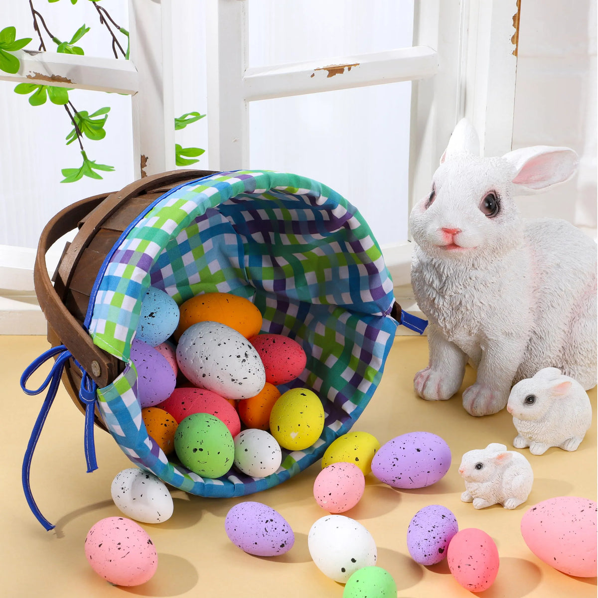 Easter Woven Basket with Lining