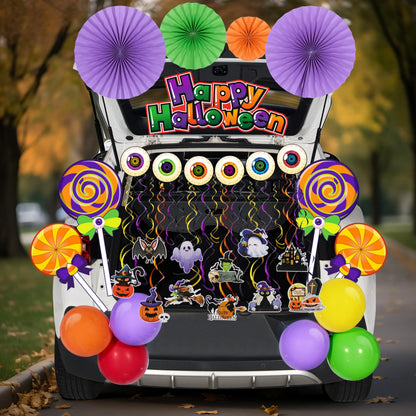 Halloween Lollipops Candy Trunk or Treat Car Stickers Decor