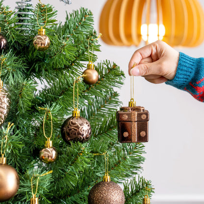 66-Piece Brown Christmas Ball Ornament Set