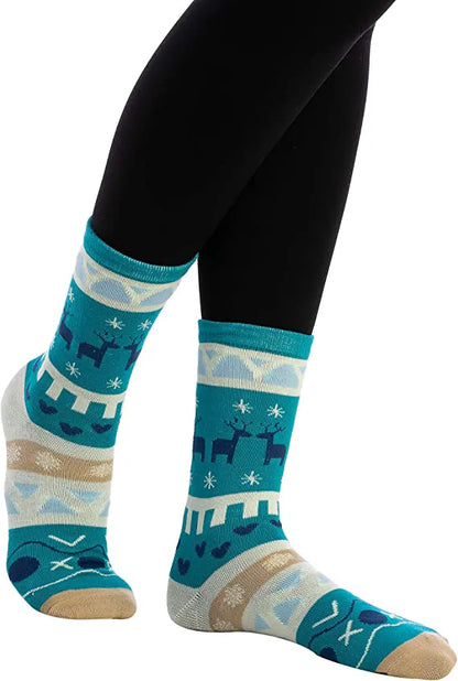 12 Pairs of Christmas Holiday Crew Socks