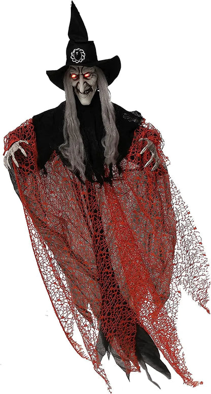 51-Inch Light-Up Hanging Witch Decorations (2 Pack)