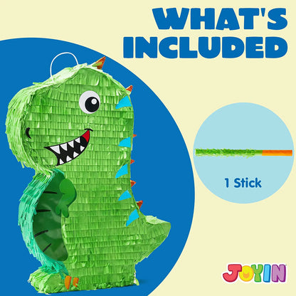 Dinosaur Pinata Set with Bat and Blindfold
