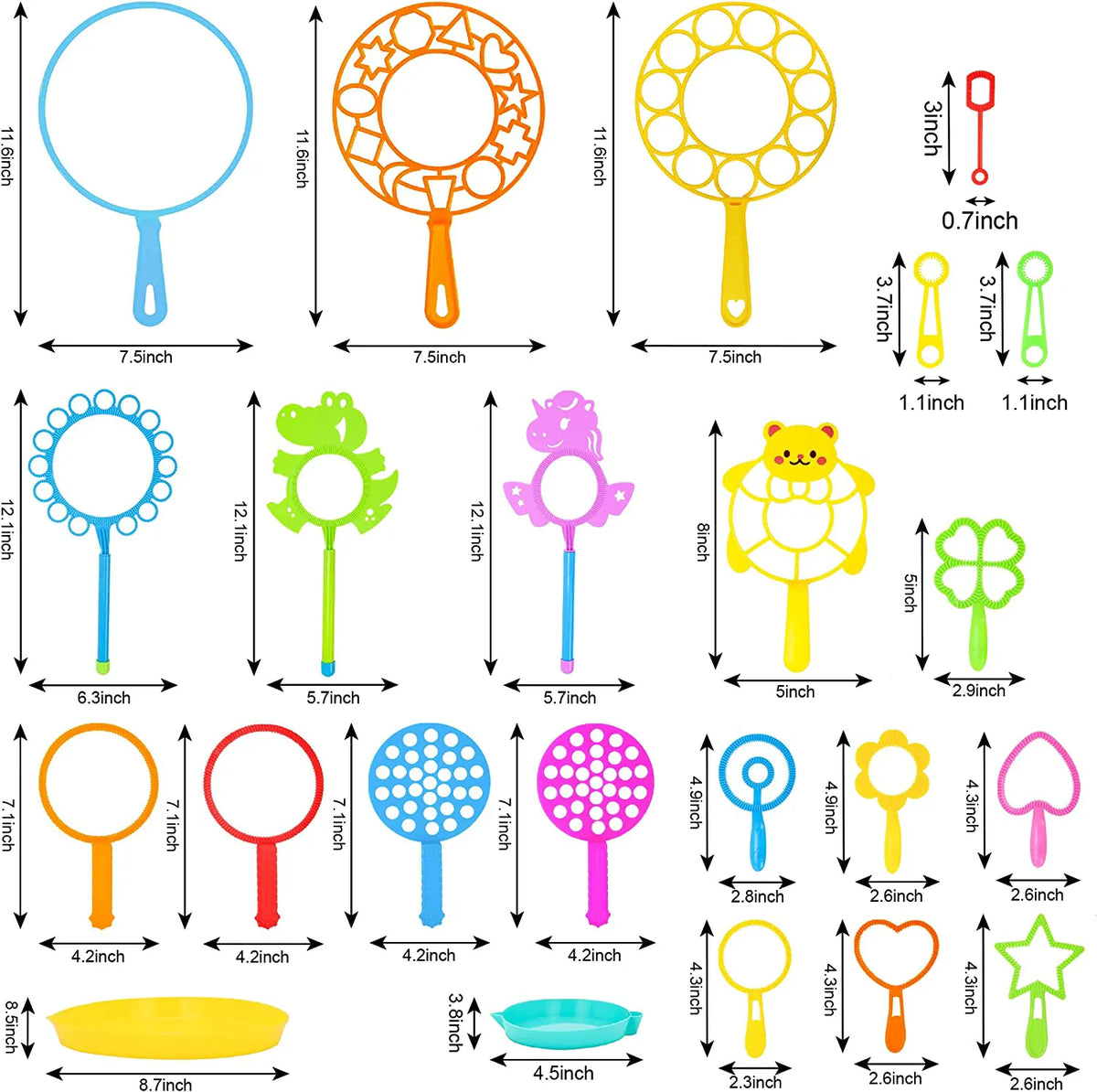 23-Piece Bubble Wand Set