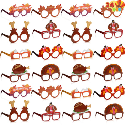 JOYIN Thanksgiving Glass Frames (24 Pack)