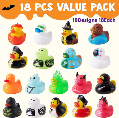 18 Halloween Novelty Rubber Duckies
