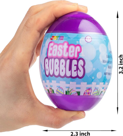 JOYIN 12-Pack Colorful Easter Egg Bubble Wands