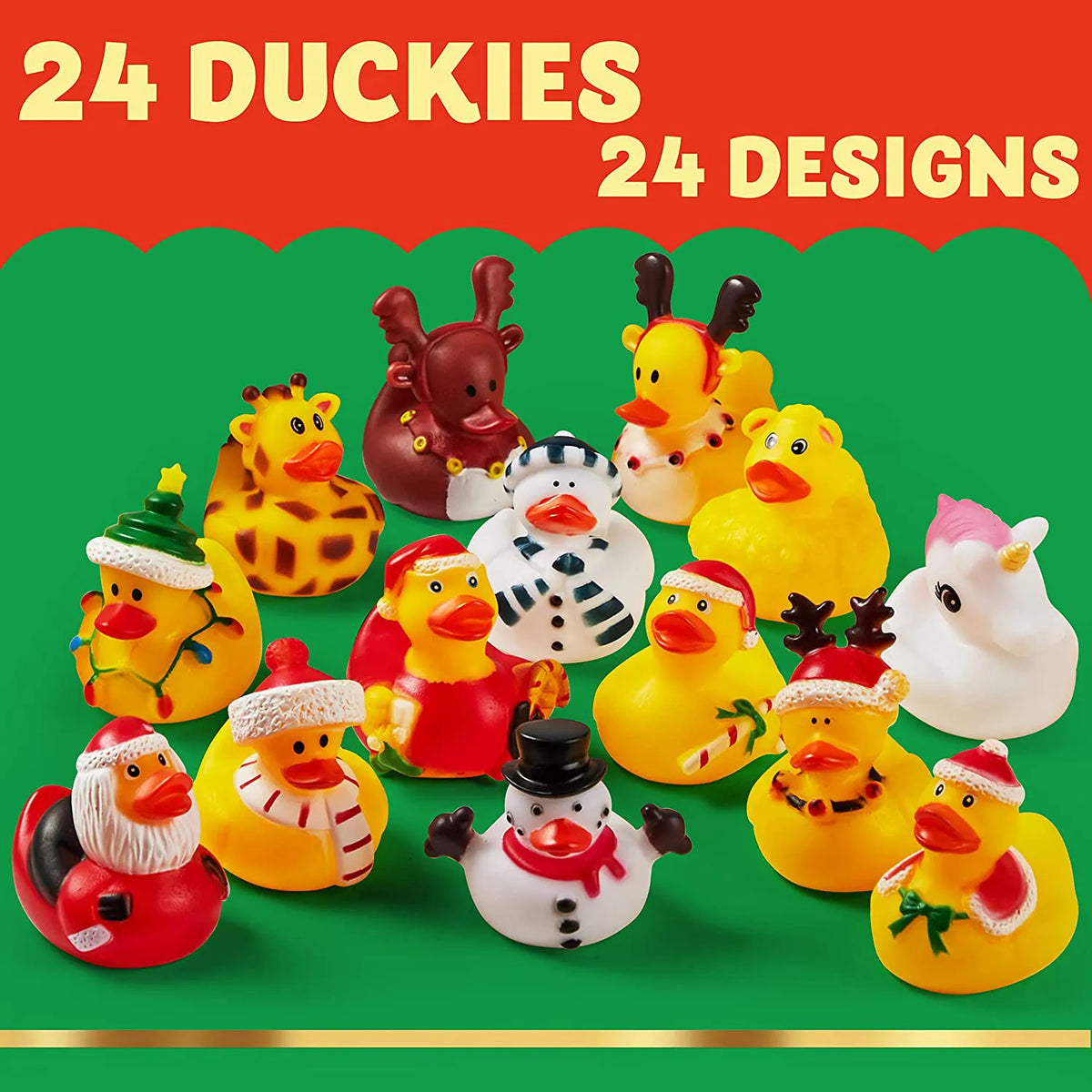Christmas Rubber Ducks - Festive Party Favor Gifts