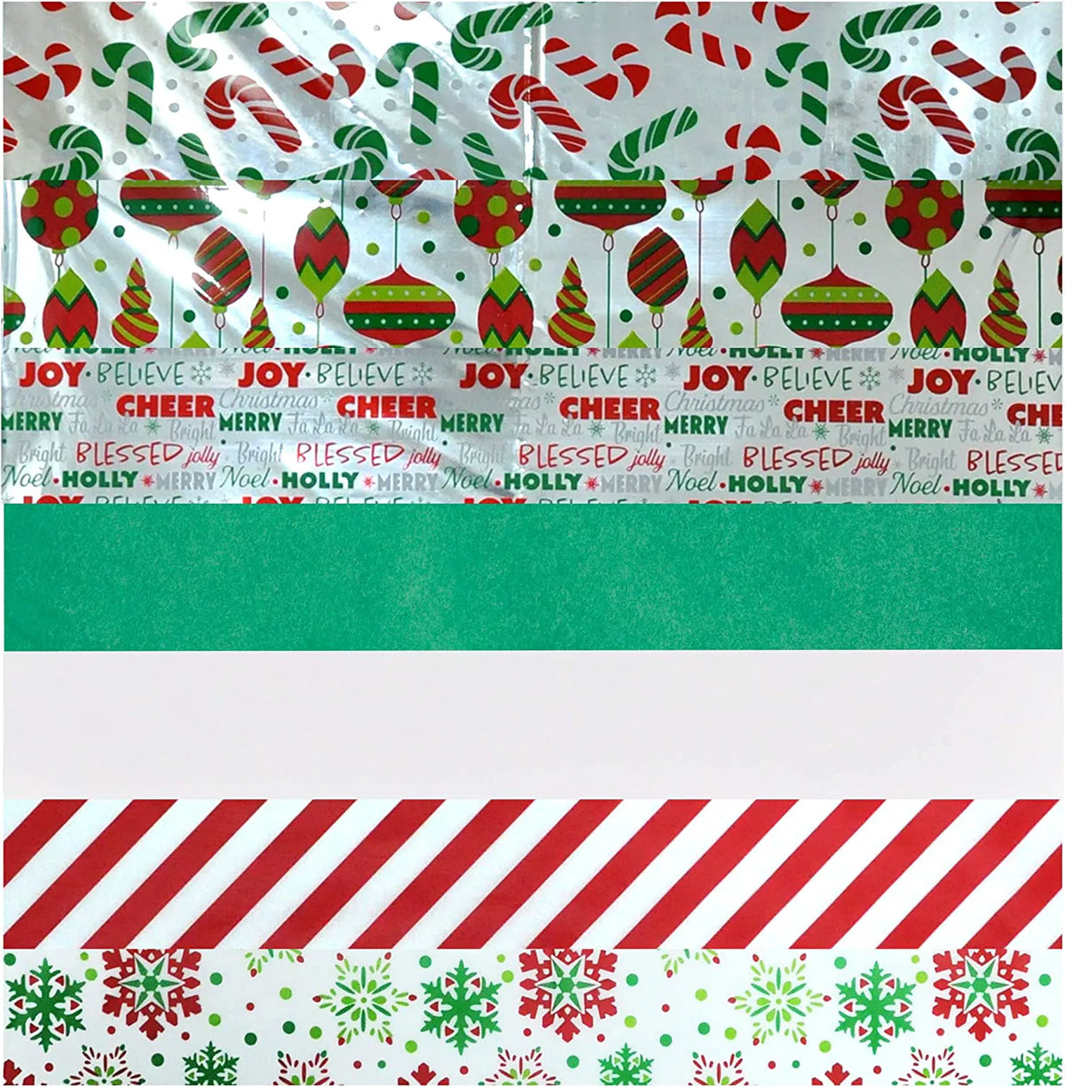 Christmas Hologram & Print Tissue Paper for Gift Wrapping