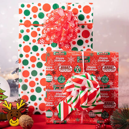 36-Pack Christmas Gift Wrap Ribbon Pull Bows