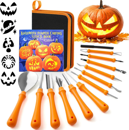 14-Piece Halloween Pumpkin Carving Kit