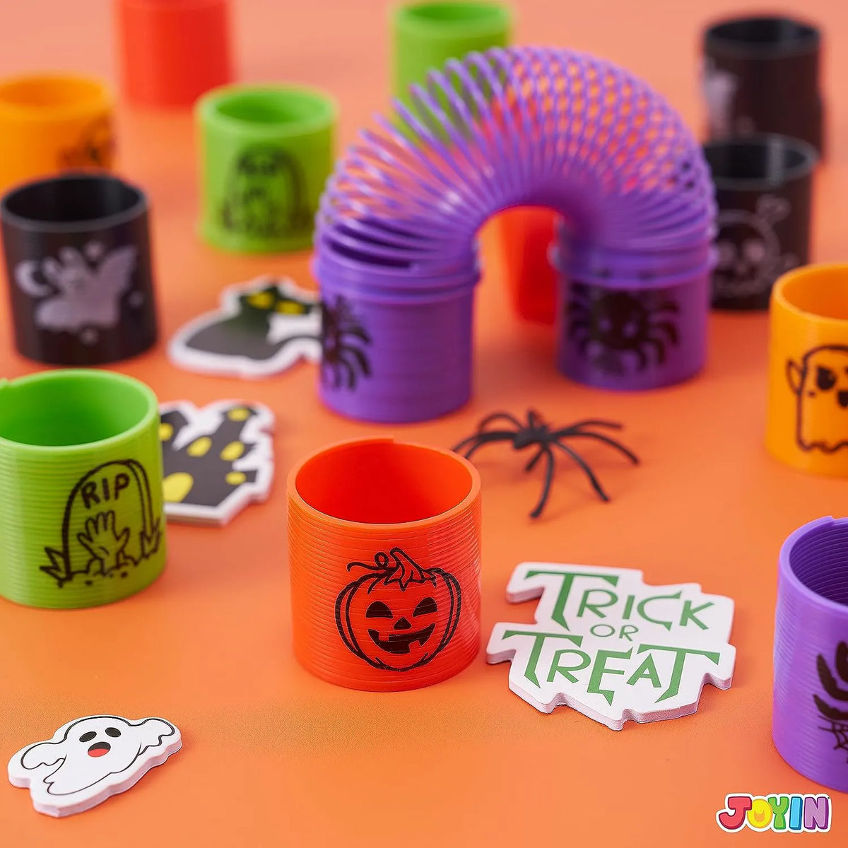Joyin 60-Pack Halloween Mini Magic Coil Spring Toys for Kids