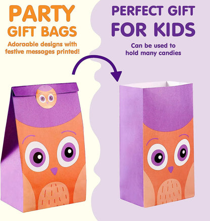 Kraft Paper Treat Bags with Characters, 60 Count