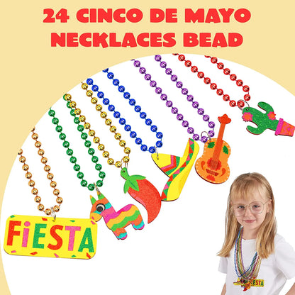 24-Pack Cinco de Mayo Beaded Necklaces