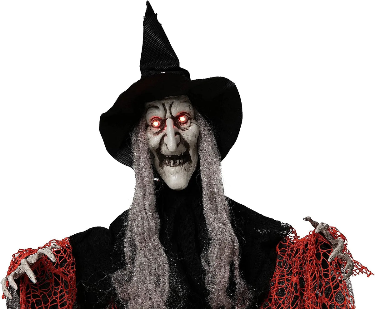 51-Inch Light-Up Hanging Witch Decorations (2 Pack)