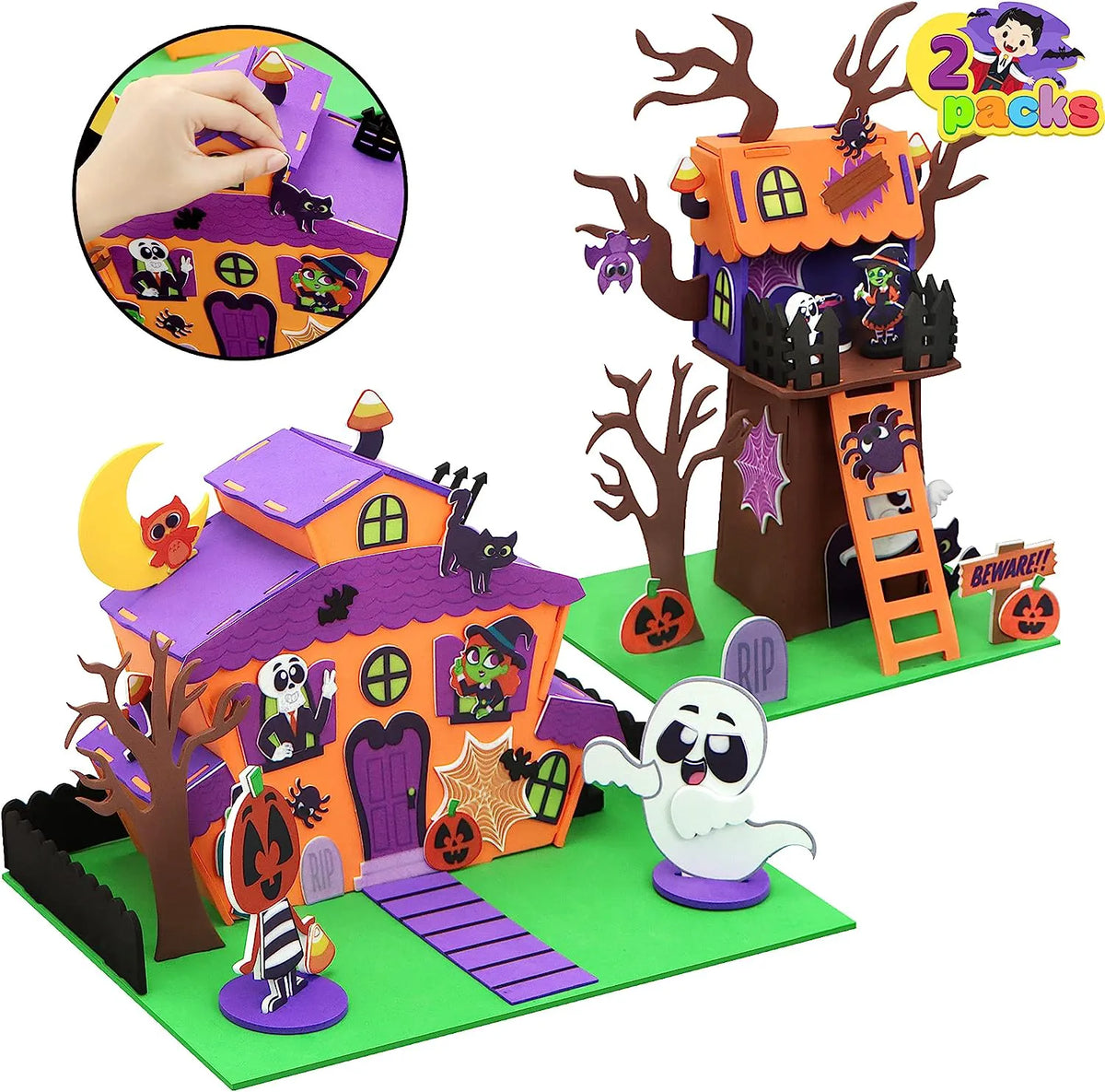Spooky Foam Residence 3D Kit, 2 Pack