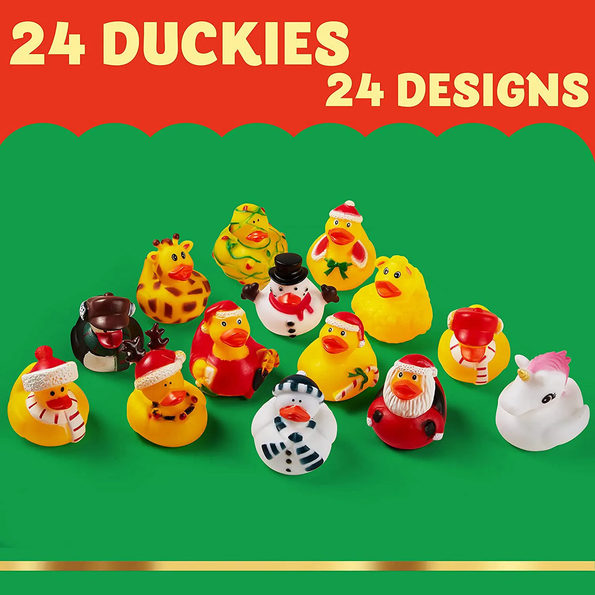 Christmas Rubber Ducks - Festive Party Favor Gifts