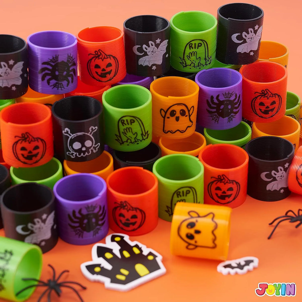 Joyin 60-Pack Halloween Mini Magic Coil Spring Toys for Kids
