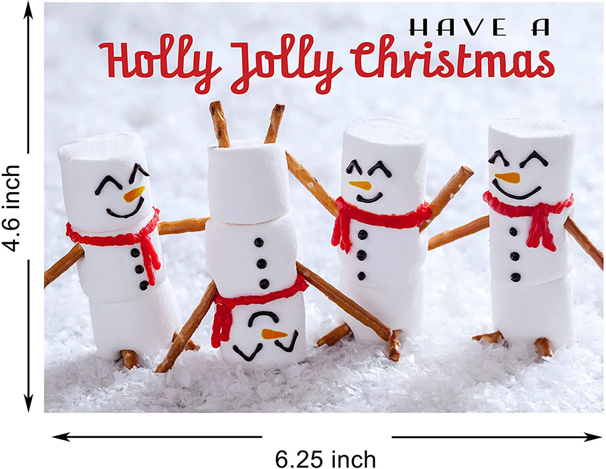 72 Warm Winter Greeting Cards with Envelopes