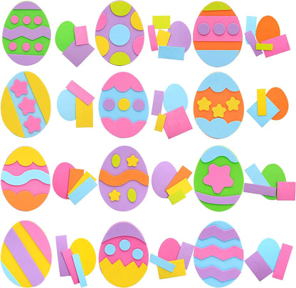 JOYIN Easter DIY Foam Magnet Set - 24 Pack for Egg Hunt Basket Stuffers & Art Activities