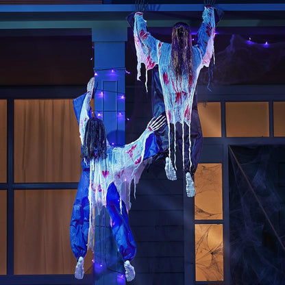 Joyin 2-Pack 47-Inch Halloween Climbing Zombies Wall Decoration