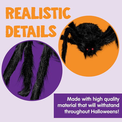 Halloween Hairy Spiders (2-Pack)