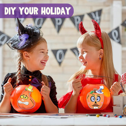 24 Halloween Pumpkin Decorating Stickers