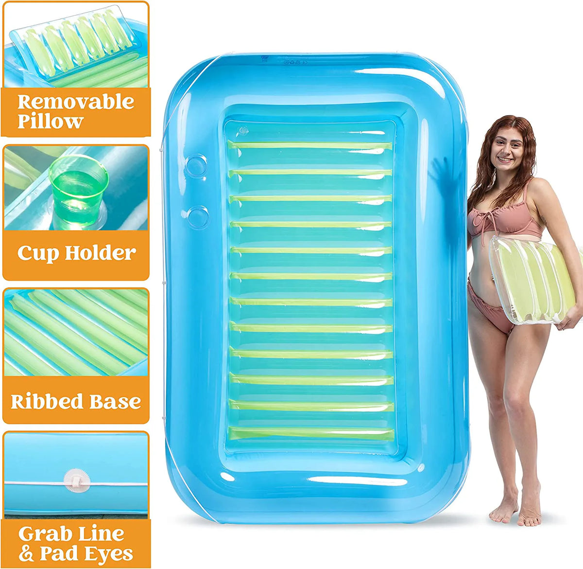 Inflatable Suntan in Blue and Green