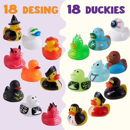 18 Halloween Novelty Rubber Duckies