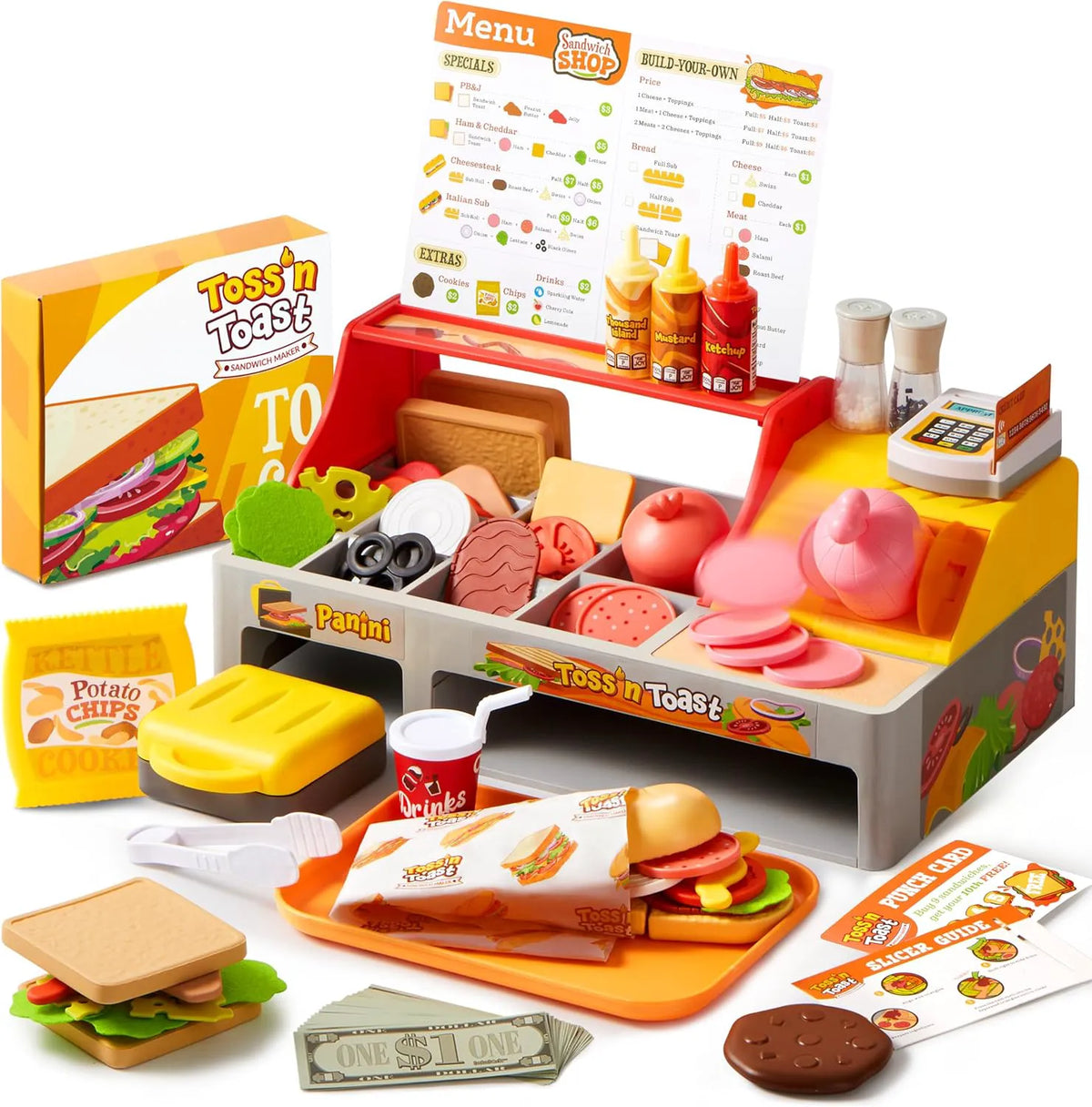 40-Piece Toss 'n Toast Sandwich Making Set with Magic Slicer