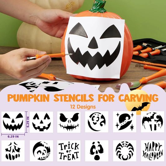 14-Piece Halloween Pumpkin Carving Kit