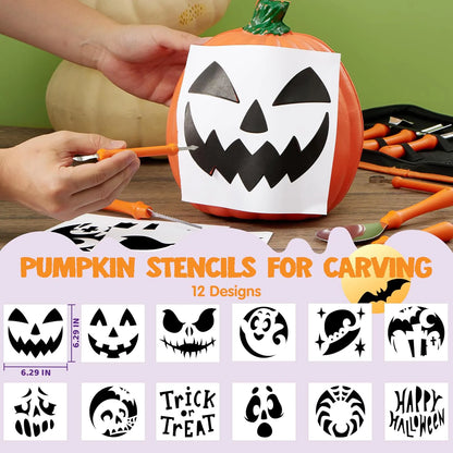 14-Piece Halloween Pumpkin Carving Kit