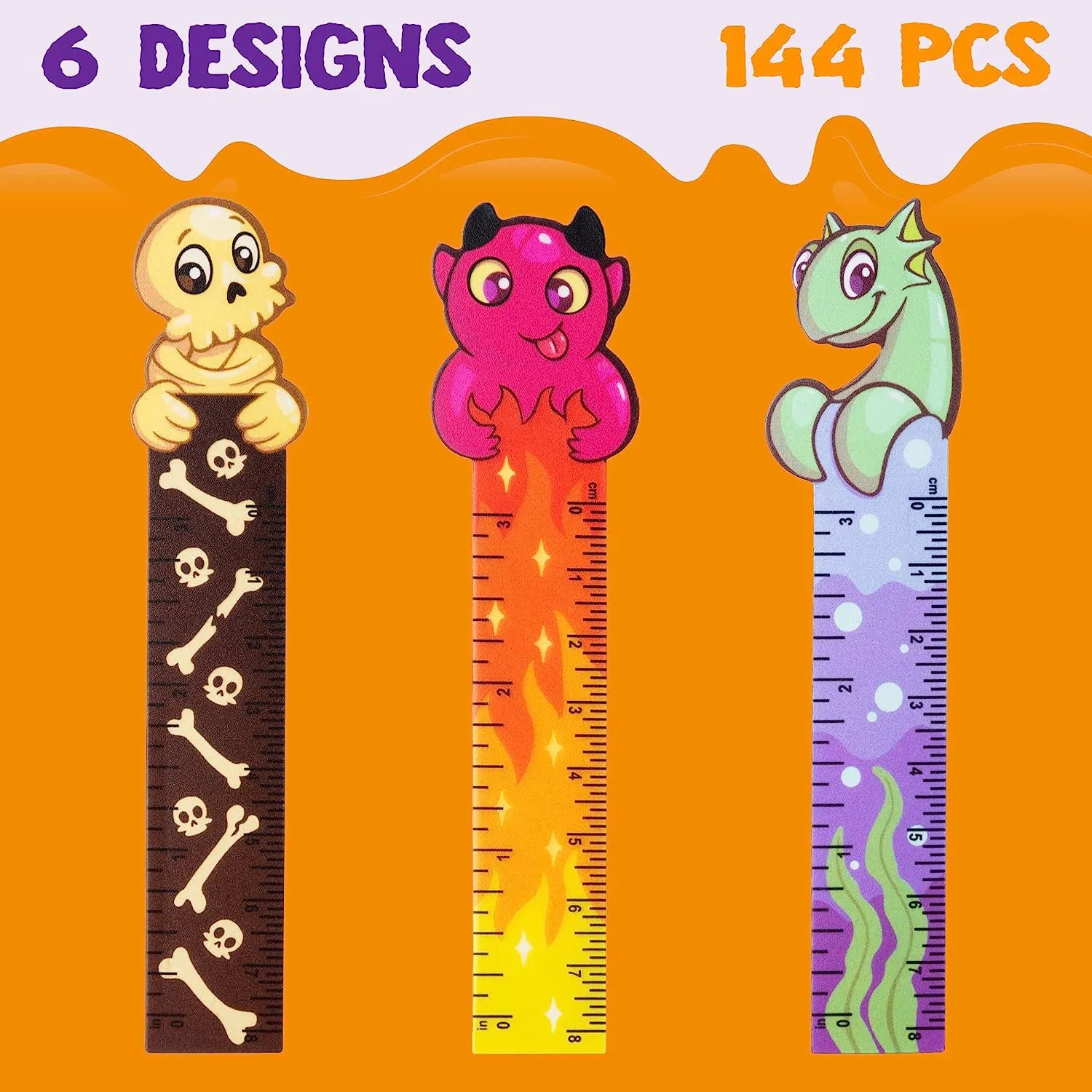 Halloween Bookmark Rulers (144-Pack)