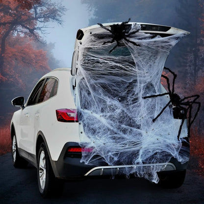 Spider Web Trunk or Treat Car Decorations Kit