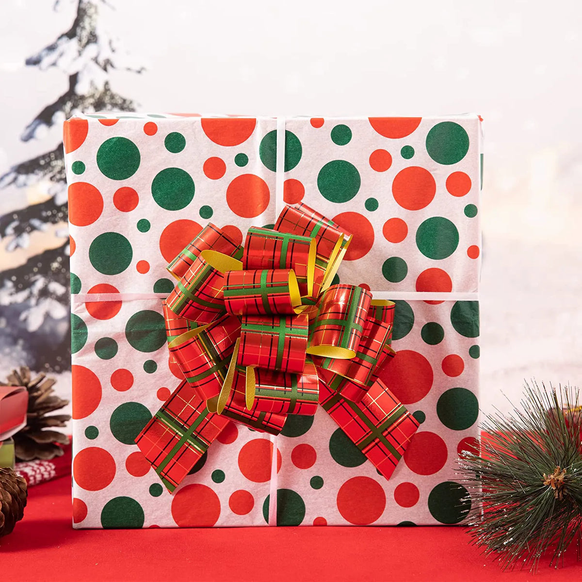 24 Pieces Christmas Gift Wrapping Ribbon