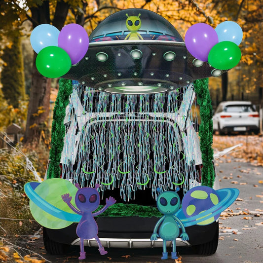 Halloween UFO Aliens Trunk-or-Treat Car Decorations Kit