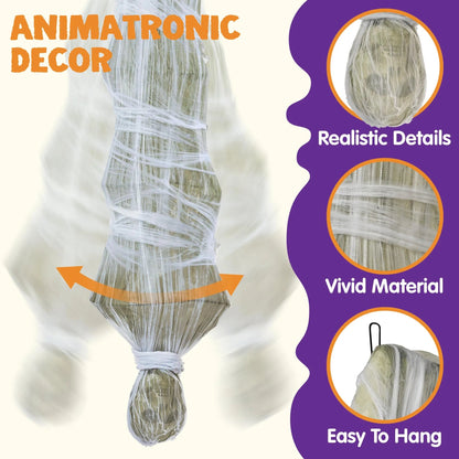 72-Inch Halloween Hanging Cocoon Corpse Outdoor Decoration